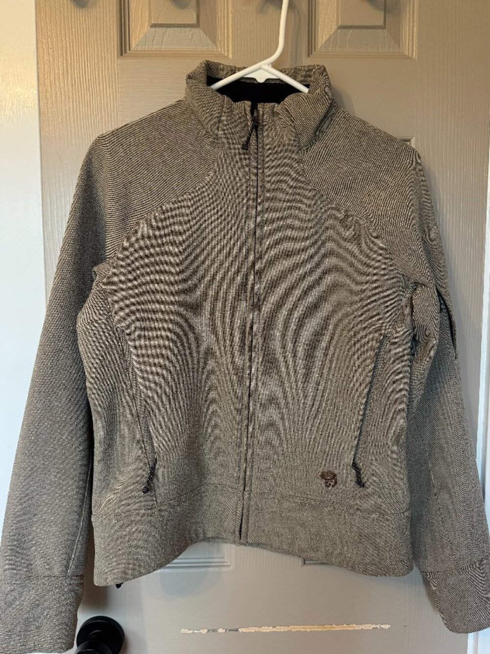 Mountain Hardwear Women's Small Gray Fleece Lined Softsell Jacket Full Zip